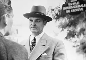 George Kennan Talking to Reporters