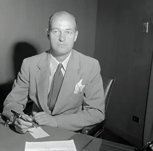 Diplomat Prints: George Kennan Writing at Desk