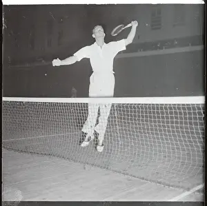 George Lott Playing Tennis