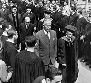 Receiving Prints: George Marshall Receiving Honor at Harvard