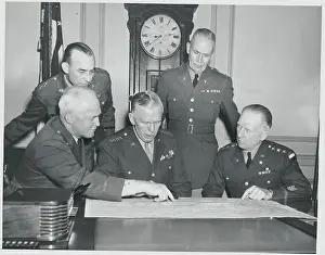 Air Force Prints: George Marshall and Staff Officers