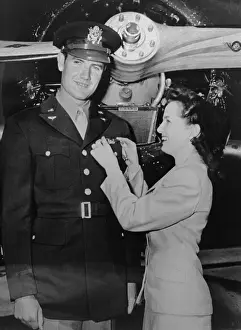 Mcgovern Prints: George McGovern Receiving His Air Corps Wings