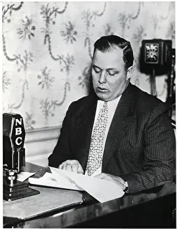 George Meany Broadacasting Over NBC