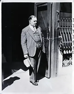 George Meany Leaves WPA Conference