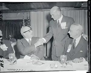 George Meany Shaking Hands With Charles Sligh