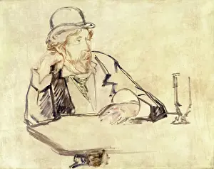 Writer Prints: George Moore (1852-1933) At The Café