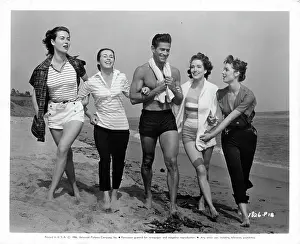 Lac0040 Prints: George Nader In Four Girls In Town