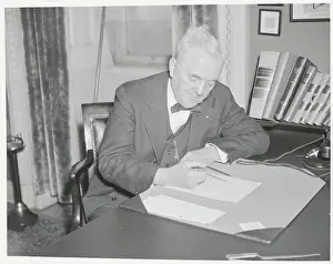 George W Prints: George Norris Contemplating Decision