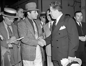 George Raft and Edward Knight Aboard the S.S. Normandie