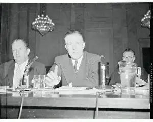 George W Prints: George Romney Speaking to Senate Commerce Subcommittee