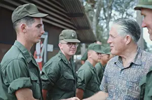 George W Prints: George Romney Talking to Troops