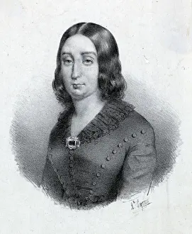 George Sand, Engraved Waist-Up Portrait