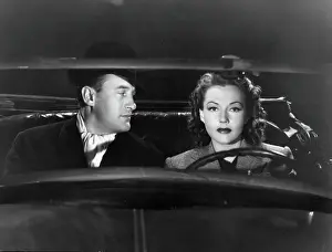 Lac0029 Prints: George Sanders And Lynn Bari In Fall Guy