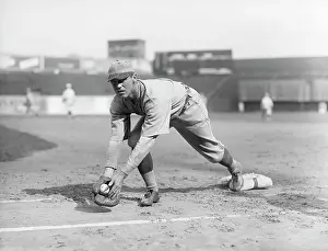 Catching Prints: George Sisler Catching Ball @ Base