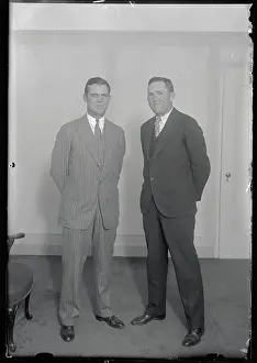 George Sisler Posing with Rogers Hornsby