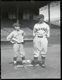 Fatherhood Prints: George Sisler Posing with Son