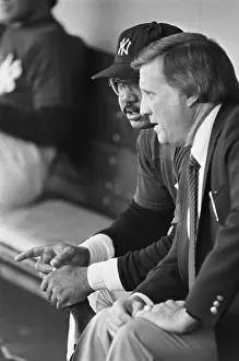 George Steinbrenner and Reggie Jackson Conversing