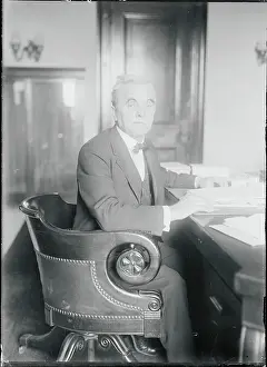 George W Prints: George W. Norris at Desk