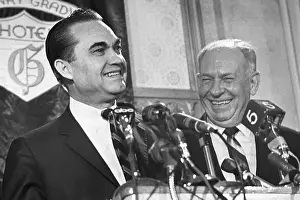 George Wallace and Marvin Griffin at Microphones