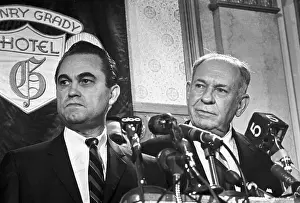 George Wallace and Marvin Griffin at Press Conference