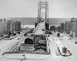 George Washington Bridge Under Construction