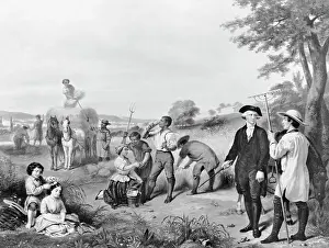 George Washington Conversing with Workers