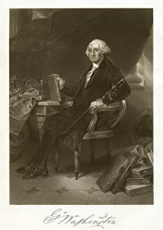 Images Dated 25th January 2018: George Washington Engraving