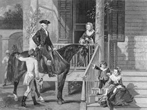 Mount Vernon Prints: George Washington at Home with Family