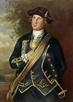 Virginia Prints: George Washington in Militia by Charles Willson Peale