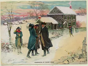 George Washington and Others Shaking Hands