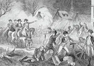 Trenton Prints: George Washington and Soldiers Attacking Hessians