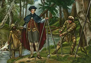George Washington Surveying Land