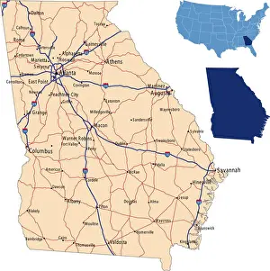 Georgia road map