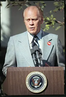Gerald Ford Holding Press Conference
