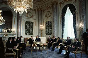 Gerald Ford and Kakuei Tanaka Beginning Summit Talks