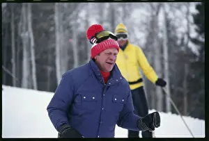 Vail Prints: Gerald Ford in Skiing Action