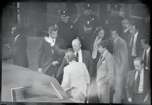 Gerald Ford Waving to the Crowd
