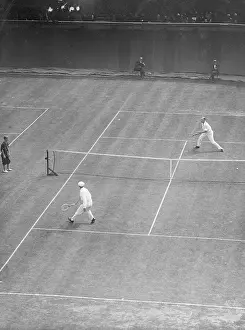 Gerald Patterson and Rene Lacoste During Davis Cup