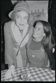 Geraldine Chaplin and Lillian Gish at Table