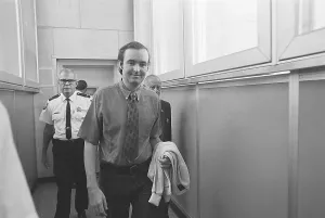 Handcuffs Prints: Gerard Schaefer Being Brought to Trial