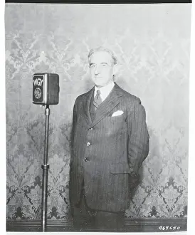 Gerard Swope Making a Radio Broadcast