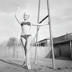 Bikini Prints: German Beachgoer on French Riviera