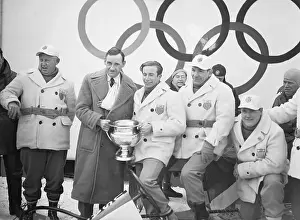 Presentation Prints: German Captain Giving U.S. Captain Cup