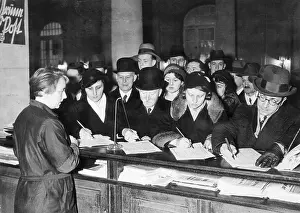 German Citizens at Signing Election Documents