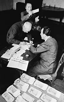 Frankfurt Prints: German Citizens Visiting Bank for Money Exchanges