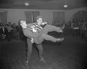 German Couple Dancing American Style