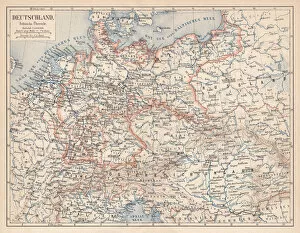 Images Dated 14th May 2015: German Empire of 1871-1918, lithograph, published in 1875