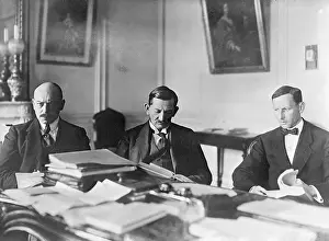 Professor Prints: German Envoy Going Over Documents