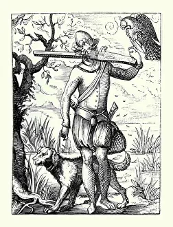 Nobleman Prints: German Falconer