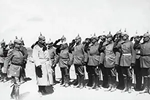 Marshal Prints: German Generals Reviewing Wwi Troops